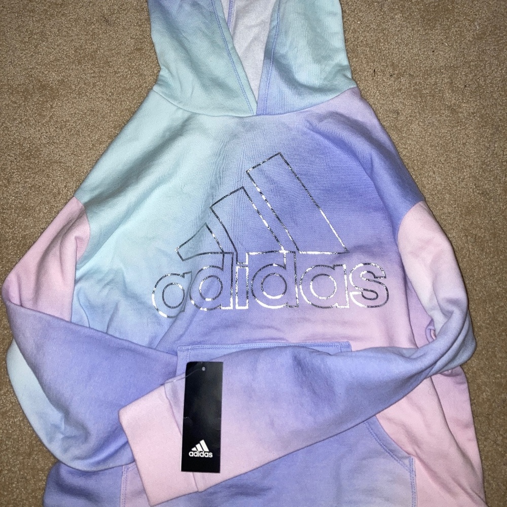 Girls Adidas Tie-Dye Hoodie